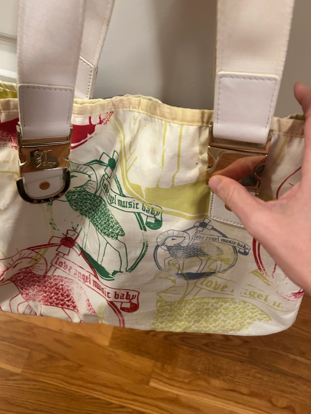 Y2k Lamb/Lesportsac tote collab Gwen Stefani - Picture 2 of 11
